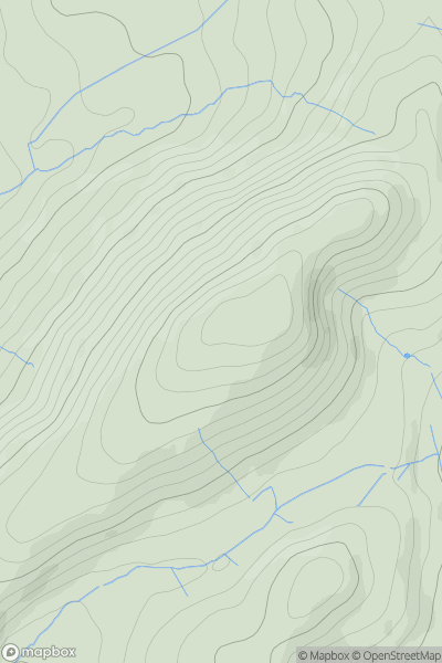 Thumbnail image for Fforest [South-West Wales] showing contour plot for surrounding peak